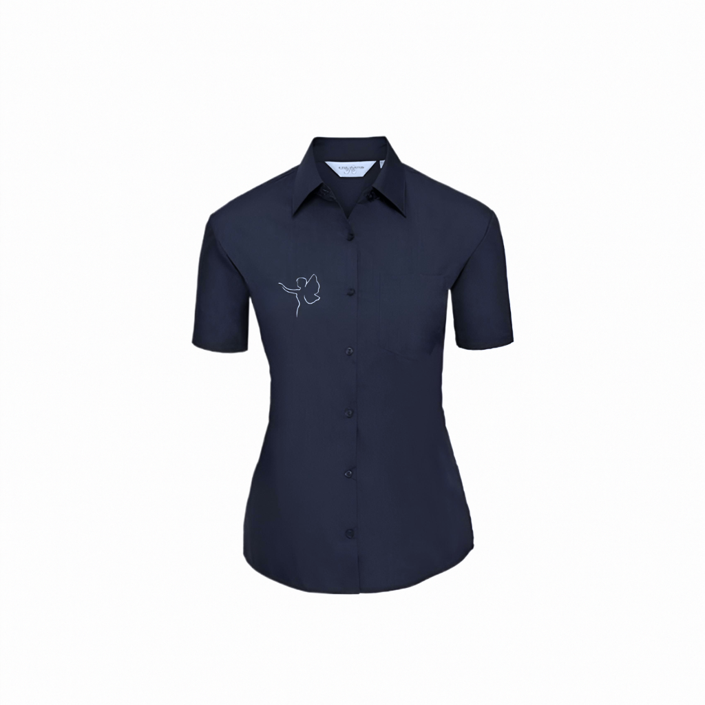 Damen Kurzarm Bluse