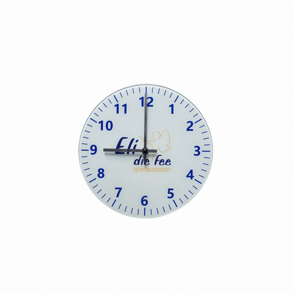 Glas-Wanduhr